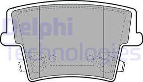 Delphi LP2035 - Комплект спирачно феродо, дискови спирачки vvparts.bg