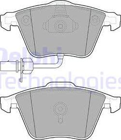 Delphi LP2032 - Комплект спирачно феродо, дискови спирачки vvparts.bg