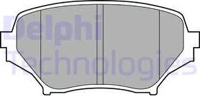 Delphi LP2026 - Комплект спирачно феродо, дискови спирачки vvparts.bg
