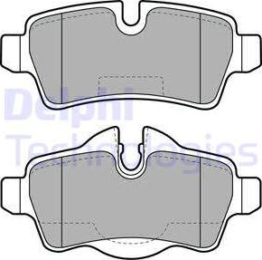 Delphi LP2022 - Комплект спирачно феродо, дискови спирачки vvparts.bg