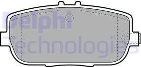 Delphi LP2027 - Комплект спирачно феродо, дискови спирачки vvparts.bg