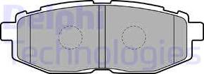 Delphi LP2076 - Комплект спирачно феродо, дискови спирачки vvparts.bg