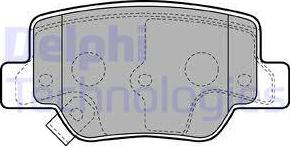 Delphi LP2193 - Комплект спирачно феродо, дискови спирачки vvparts.bg