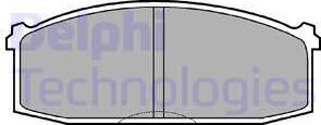 Delphi LP219 - Комплект спирачно феродо, дискови спирачки vvparts.bg