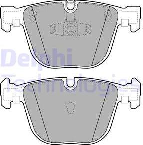 Delphi LP2141 - Комплект спирачно феродо, дискови спирачки vvparts.bg