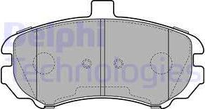 Delphi LP2150 - Комплект спирачно феродо, дискови спирачки vvparts.bg