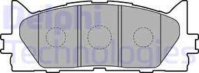 Delphi LP2169 - Комплект спирачно феродо, дискови спирачки vvparts.bg