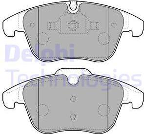 Delphi LP2165 - Комплект спирачно феродо, дискови спирачки vvparts.bg