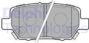 Delphi LP2160 - Комплект спирачно феродо, дискови спирачки vvparts.bg