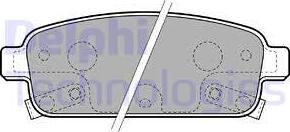 Delphi LP2167 - Комплект спирачно феродо, дискови спирачки vvparts.bg