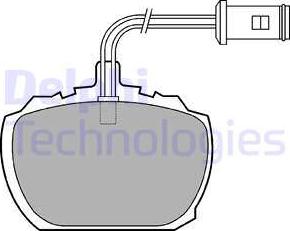 Delphi LP216 - Комплект спирачно феродо, дискови спирачки vvparts.bg