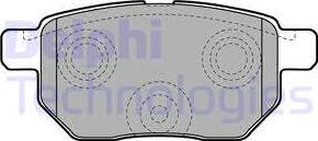 Delphi LP2105 - Комплект спирачно феродо, дискови спирачки vvparts.bg