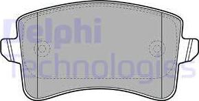 Delphi LP2106 - Комплект спирачно феродо, дискови спирачки vvparts.bg