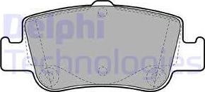 Delphi LP2103 - Комплект спирачно феродо, дискови спирачки vvparts.bg