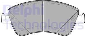 Delphi LP2102 - Комплект спирачно феродо, дискови спирачки vvparts.bg