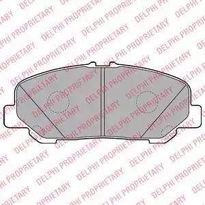 Delphi LP2119 - Комплект спирачно феродо, дискови спирачки vvparts.bg