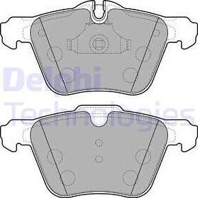 Delphi LP2114 - Комплект спирачно феродо, дискови спирачки vvparts.bg