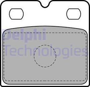 Delphi LP2112 - Комплект феродо за накладки, дискова ръчна спирачка vvparts.bg