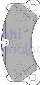 Delphi LP2117 - Комплект спирачно феродо, дискови спирачки vvparts.bg