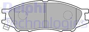 Delphi LP2184 - Комплект спирачно феродо, дискови спирачки vvparts.bg