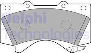 Delphi LP2134 - Комплект спирачно феродо, дискови спирачки vvparts.bg