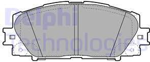 Delphi LP2135 - Комплект спирачно феродо, дискови спирачки vvparts.bg