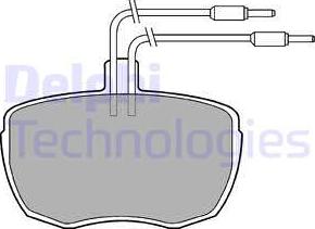 Delphi LP213 - Комплект спирачно феродо, дискови спирачки vvparts.bg