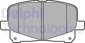 Delphi LP2129 - Комплект спирачно феродо, дискови спирачки vvparts.bg
