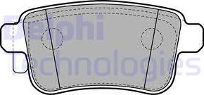 Delphi LP2126 - Комплект спирачно феродо, дискови спирачки vvparts.bg