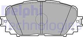 Delphi LP2123 - Комплект спирачно феродо, дискови спирачки vvparts.bg