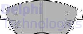 Delphi LP2170 - Комплект спирачно феродо, дискови спирачки vvparts.bg