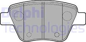 Delphi LP2178 - Комплект спирачно феродо, дискови спирачки vvparts.bg