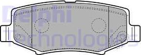 Delphi LP2172 - Комплект спирачно феродо, дискови спирачки vvparts.bg
