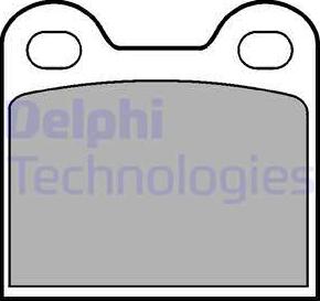Delphi LP21 - Комплект спирачно феродо, дискови спирачки vvparts.bg