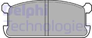 Delphi LP286 - Комплект спирачно феродо, дискови спирачки vvparts.bg