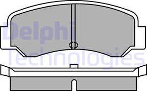 Delphi LP287 - Комплект спирачно феродо, дискови спирачки vvparts.bg