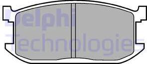 Delphi LP234 - Комплект спирачно феродо, дискови спирачки vvparts.bg