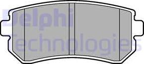 Delphi LP2303 - Комплект спирачно феродо, дискови спирачки vvparts.bg