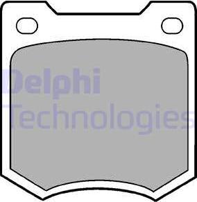 Delphi LP23 - Комплект спирачно феродо, дискови спирачки vvparts.bg
