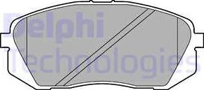 Delphi LP2294 - Комплект спирачно феродо, дискови спирачки vvparts.bg