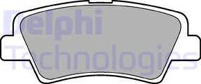 Delphi LP2295 - Комплект спирачно феродо, дискови спирачки vvparts.bg