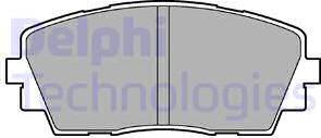 Delphi LP2296 - Комплект спирачно феродо, дискови спирачки vvparts.bg