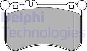 Delphi LP2291 - Комплект спирачно феродо, дискови спирачки vvparts.bg