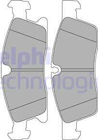 Delphi LP2298 - Комплект спирачно феродо, дискови спирачки vvparts.bg