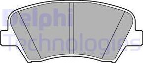 Delphi LP2293 - Комплект спирачно феродо, дискови спирачки vvparts.bg