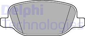Delphi LP2297 - Комплект спирачно феродо, дискови спирачки vvparts.bg