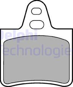 Delphi LP229 - Комплект спирачно феродо, дискови спирачки vvparts.bg