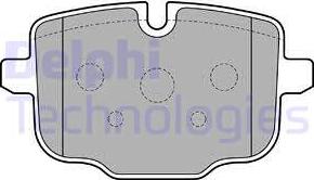 Delphi LP2246 - Комплект спирачно феродо, дискови спирачки vvparts.bg