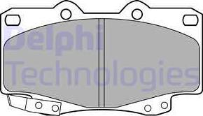 Delphi LP2242 - Комплект спирачно феродо, дискови спирачки vvparts.bg