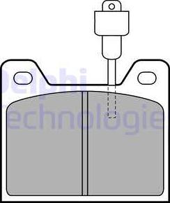 Delphi LP226 - Комплект спирачно феродо, дискови спирачки vvparts.bg